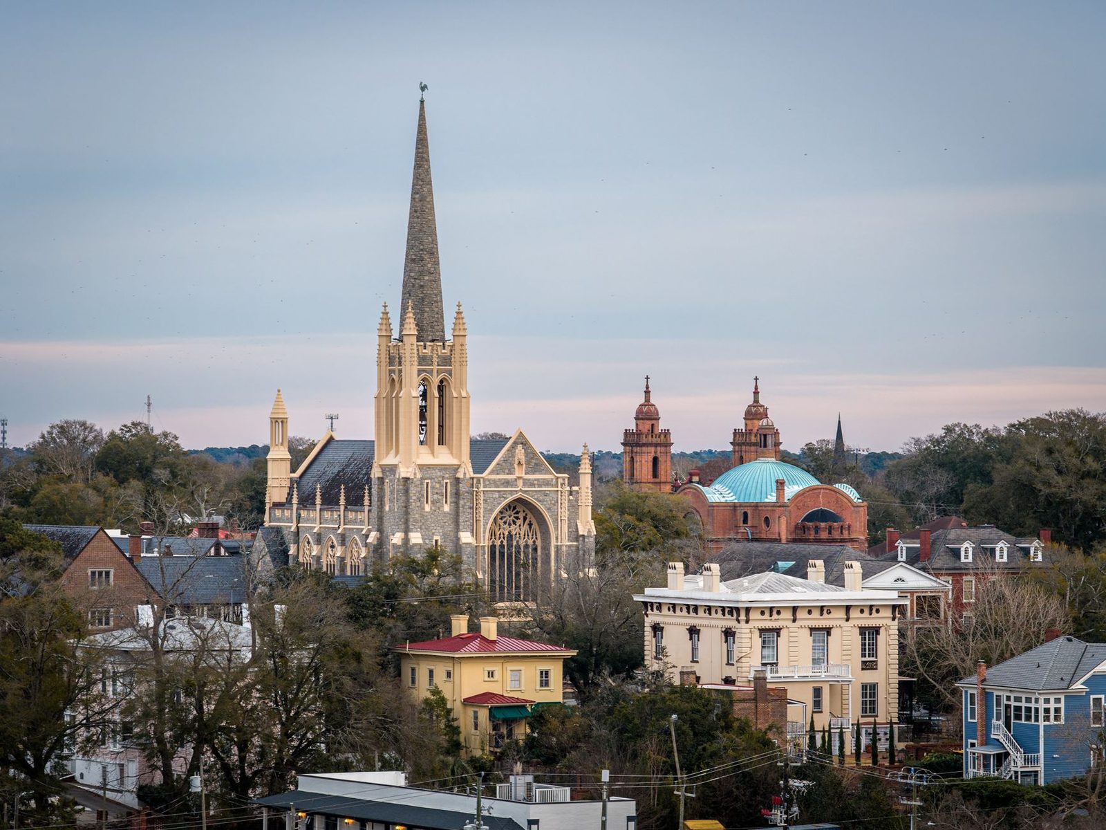 Historic churches in downtown Wilmington, North Carolina