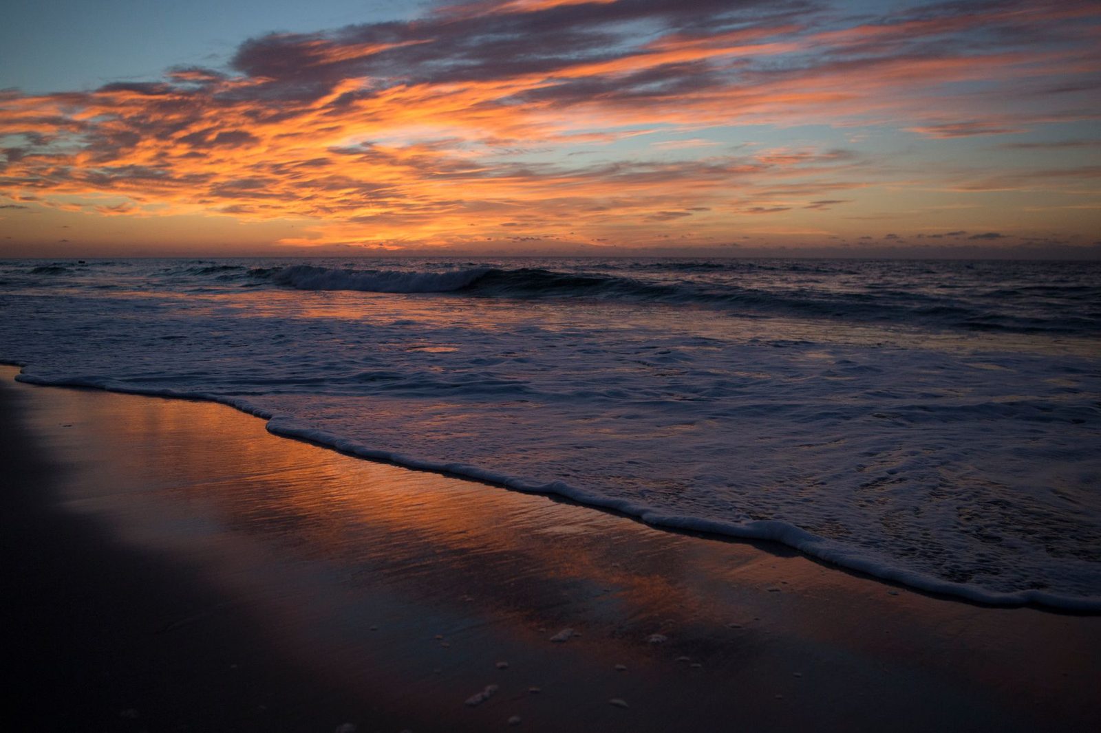 Sunrise over the beach on Hatteras Island, North Carolina